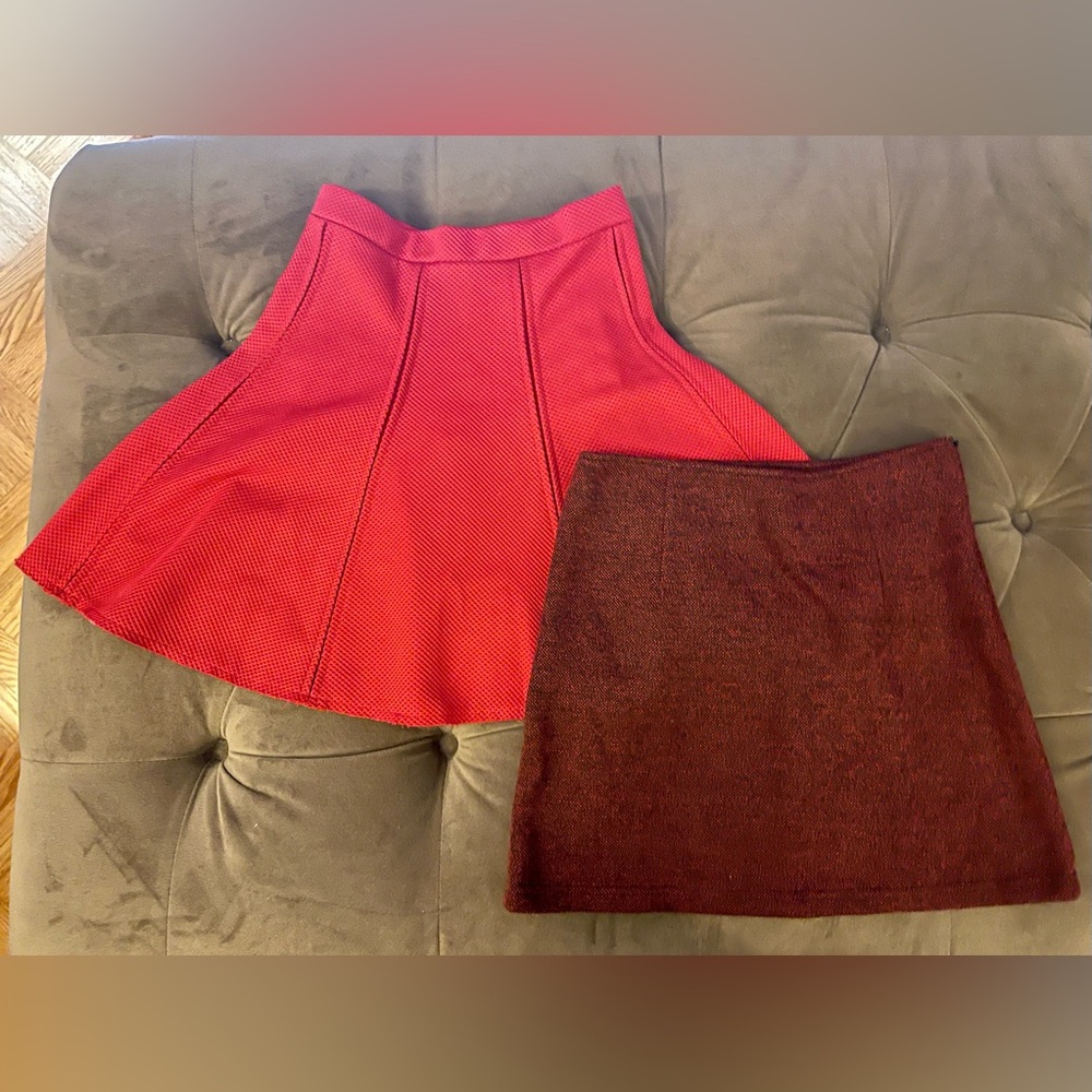 Urban Cottage by Urban Outfitters red/burgundy skirt bundle women XS